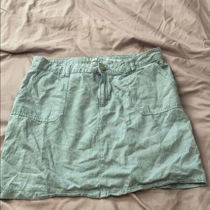 Stripped mid rise skirt